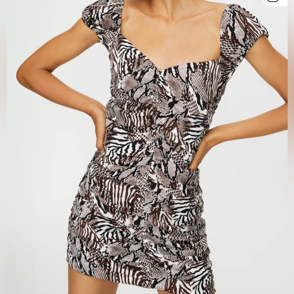 Elegant Black and White Off-Shoulder Dress